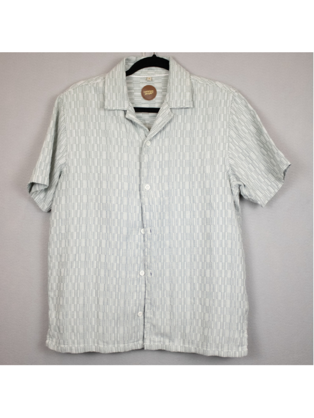 Common People Rope seafoam button down shirt-S